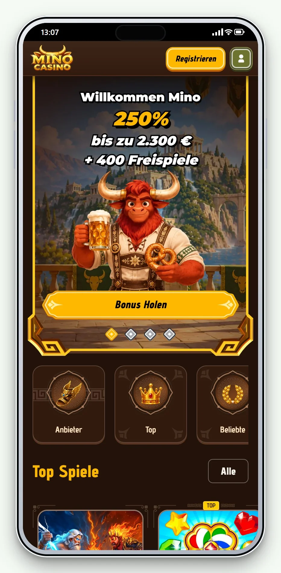 Rapid Transfer Casino Österreich: Mino Casino mobil