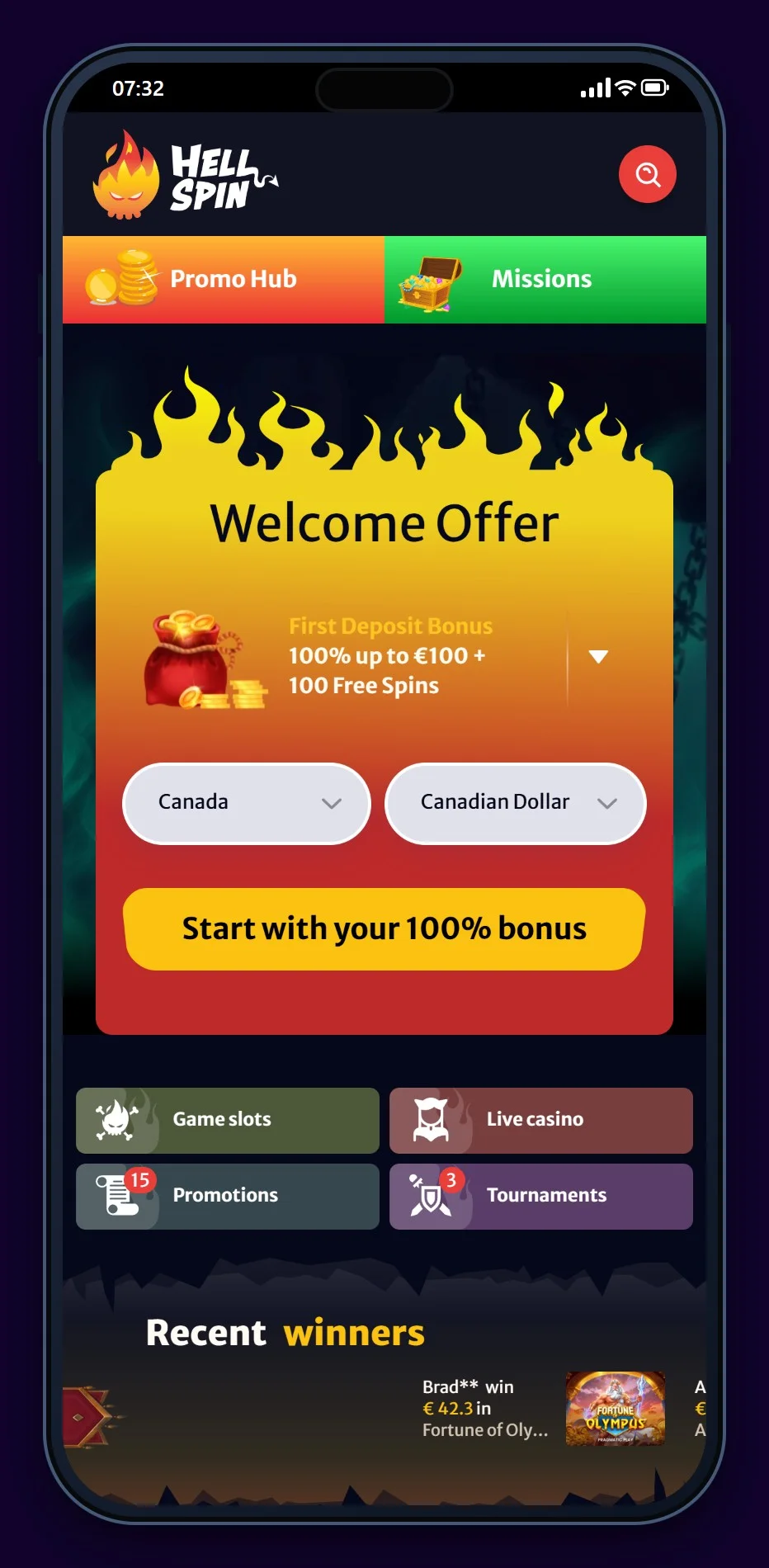 online casino bank transfer deposit: HellSpin mobile